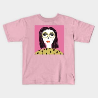 Animal print girl Kids T-Shirt